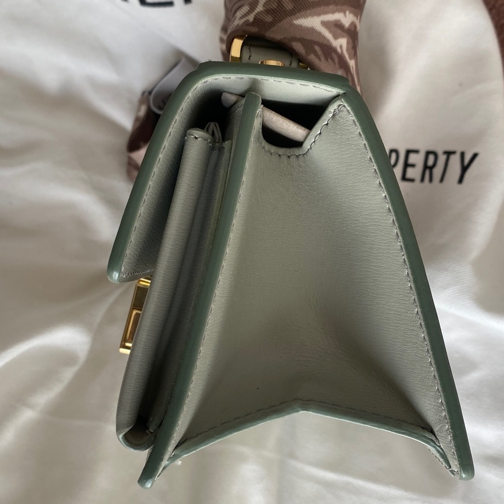 Golden Goose Mini Top-Handle Bag in Light Gray with Gold Hardware - Picture 7 of 12